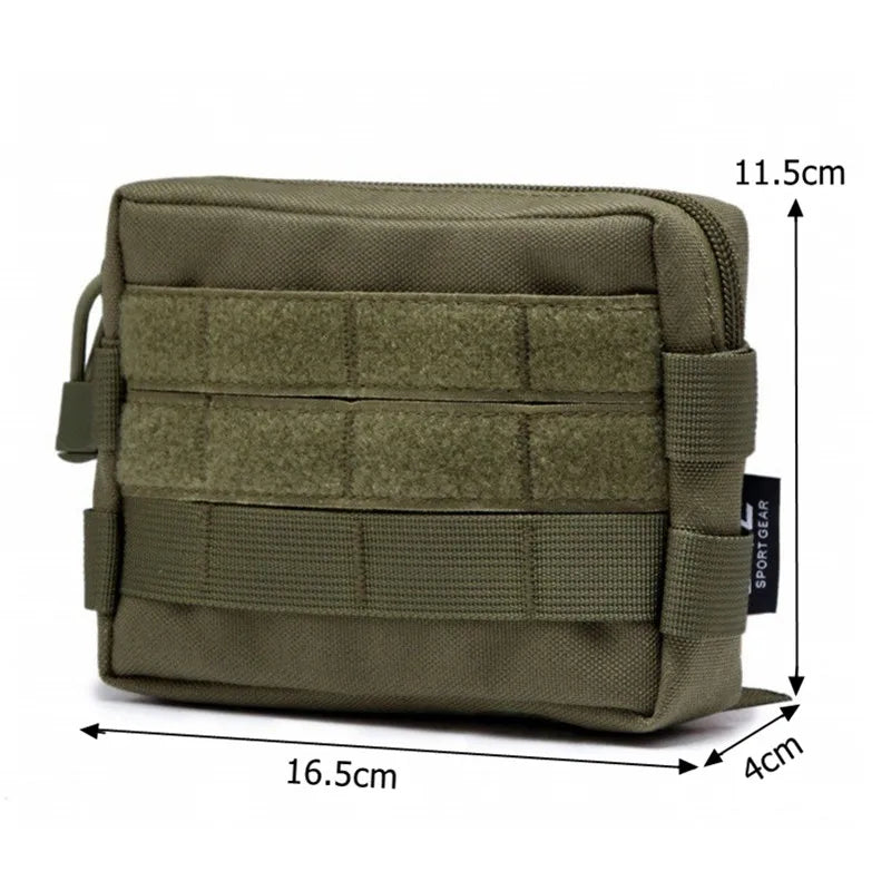 Military Molle Pouch Tactical Belt Waist Bag Outdoor Sport Waterproof Phone Bag Cycling EDC Tool Pocket Hunting Fanny Pack