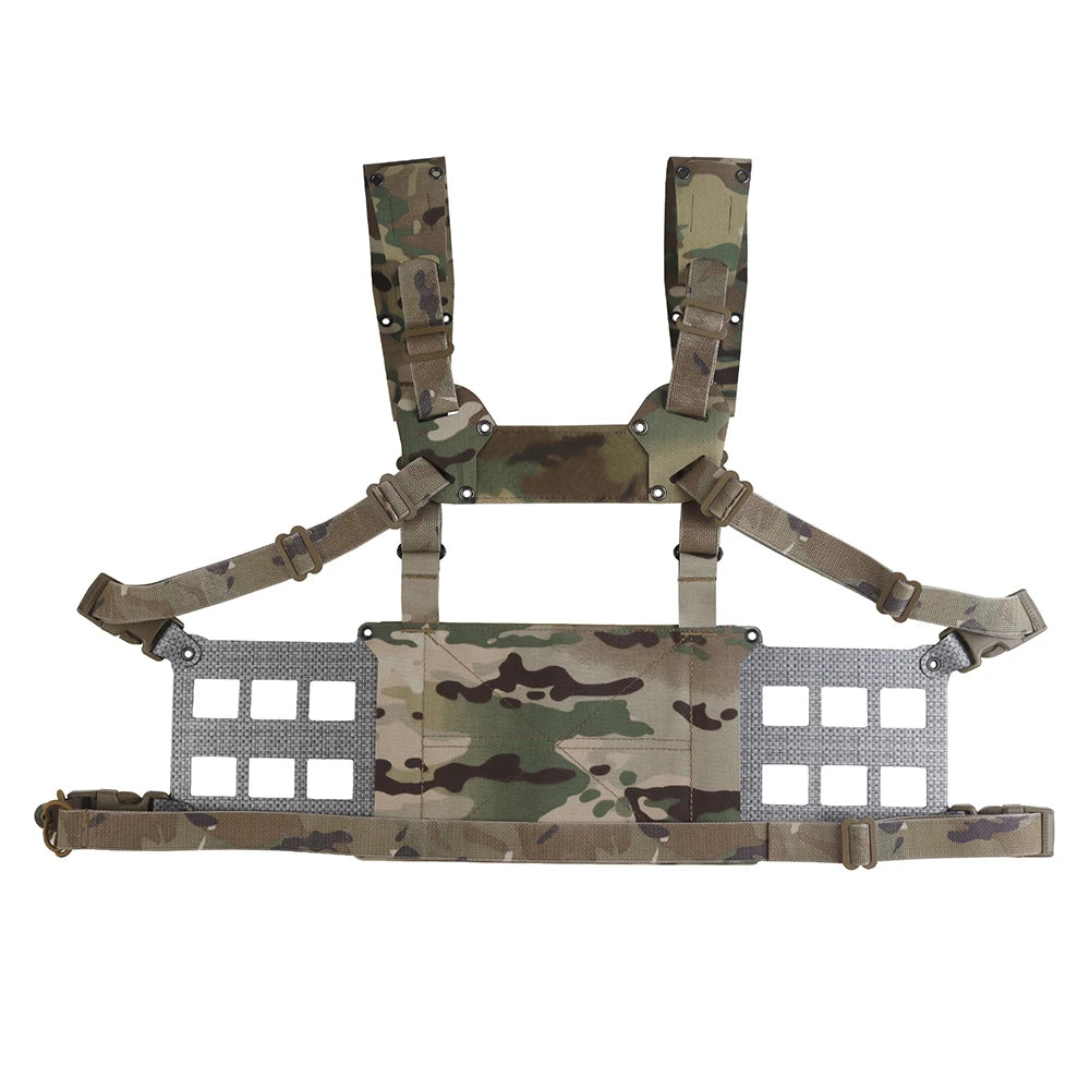 Tactical Chesty Rig Wide V2 Ferro Style Lightweight MOLLE Outdoor Hunting Combat Training Airsoft Vest FC Extended Equipment