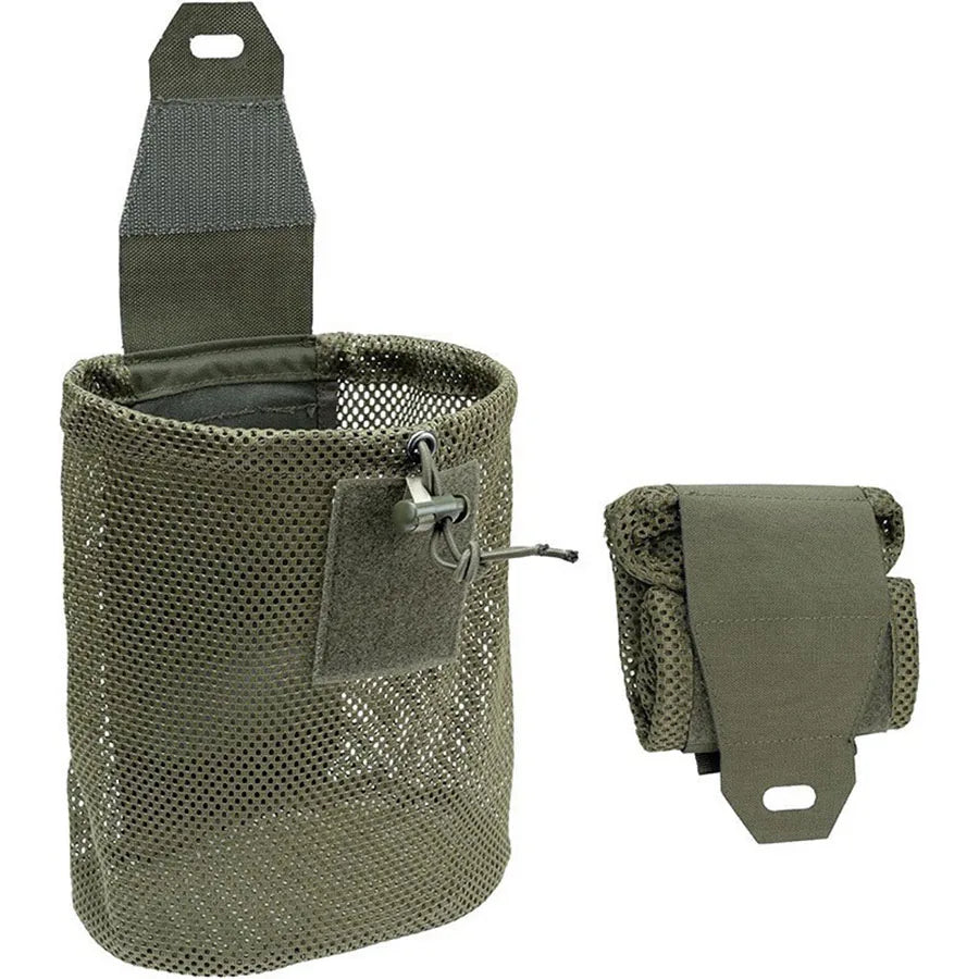 Nylon New Roll-Up  Mesh Dump Pouch Magazine Storage Mini Foldable Net Pocket EDC Tactical Outdoor Sport Camping Hunting
