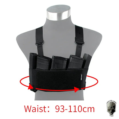 TMC Lightweight Low Visibility RD Chest Rig w/ 5.56 Mag Pouch Citizen Urban Tactical Gear TMC3533