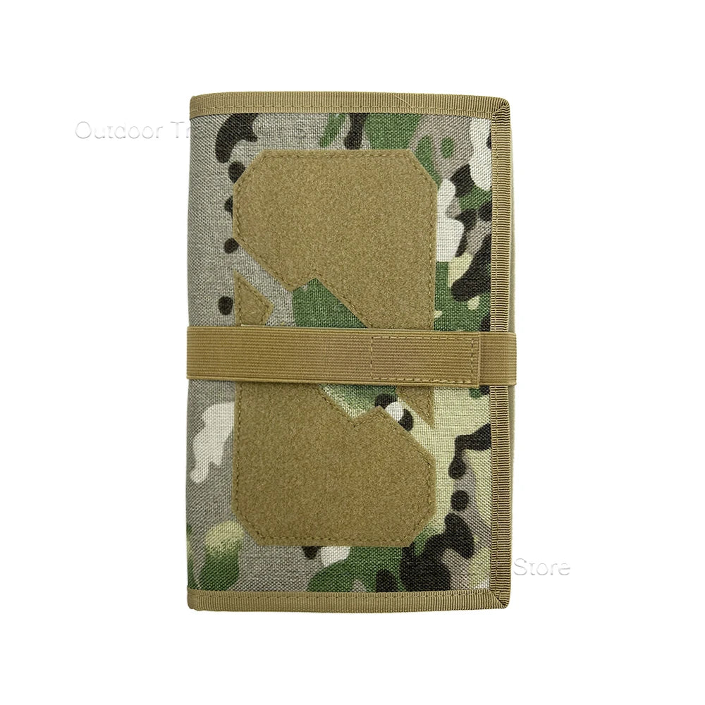 Tactical Patch Display Portable Foldable Portable Patch Board Panel Holder Hook and Loop Storage Booklet Organizer