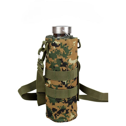 Tactical Water Bottle Holder, MOLLE Water Bottle Pouch 600D Oxford Waterproof Bottle Carrier for Outdoor Hiking Camping Cycling