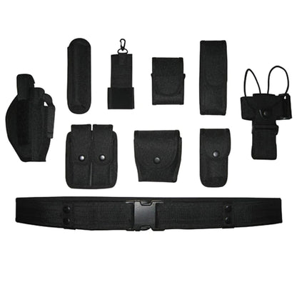 Tactical Battle Belt Airsoft Duty Belt Set Adjustable Nylon Military Security Belt Hunting Belt Gun Holster Baton Holder