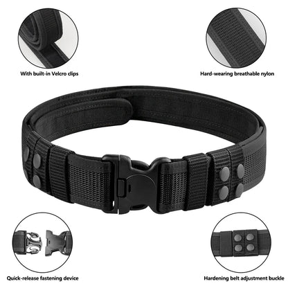 1Pc Tactical Waist Belt Magic Training Belt Thickened and Hardened Outer Waistband Belt for Men and Women Outdoor Sports