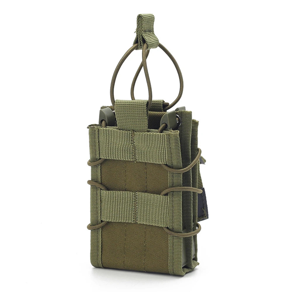 5.56 Double Magazine Pouch Tactical Molle Mag Pouch EDC Waist Bag Outdoor Sports Airsoft Storage Bag Hunting Vest Accessory Bag