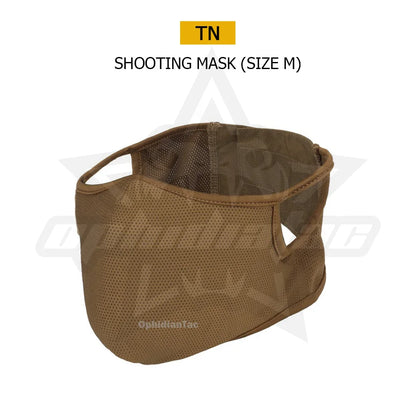 Shooting Mask Outdoor Breathable Elastic Soft Mask Free Ear Protection Air Gun Cycling Half Face Mask - M/L Size