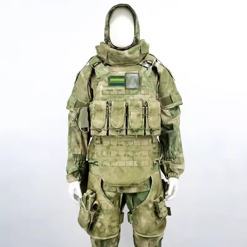 Russian Tactica Tactical Vest SOBR Green / Mox Camouflage Molle Full Combat Suit Set Outdoor  Adjustable Tactical Training Vest