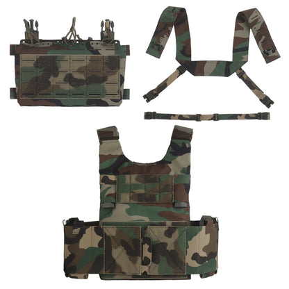 POSEIDON DEFENSE LV-119 Vest Plate Carrier With 5.56 Triple Mag Pouch 6Pcs Side Pouch Build-in Storage Pocket