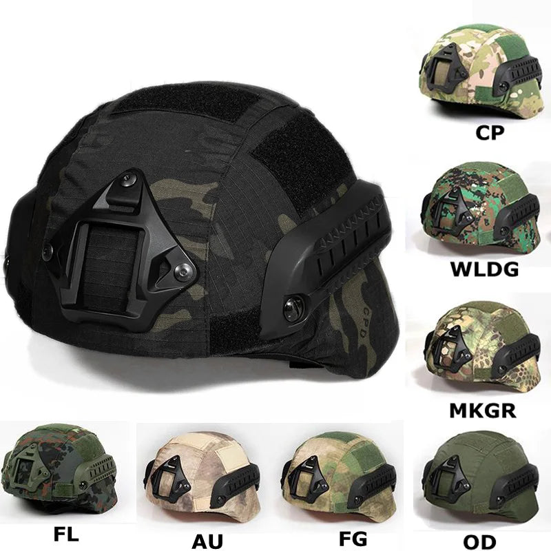 Tactical MICH2000 Helmet Cover Hunting Gear Helmet Accessories Camouflage Cloth Helmet Cover for MICH Helmet