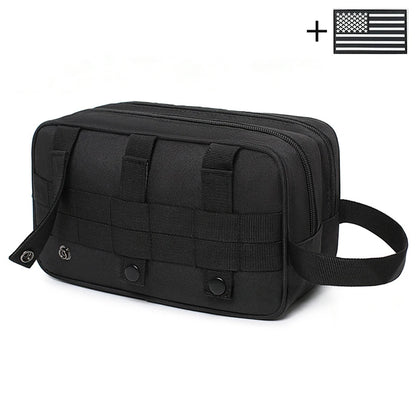 Multi layer travel storage bag, hand in hand to carry toiletries bag for outdoor travel, daily miscellaneous storage
