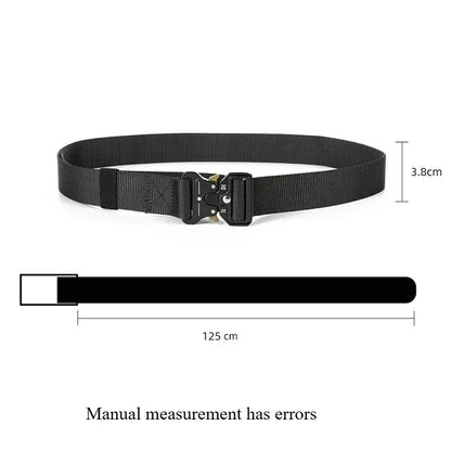 Best Seller! for Men and Women Black Belt Tactical Belt Quick Release Outdoor Military Belt Soft Real Nylon Sports Accessories