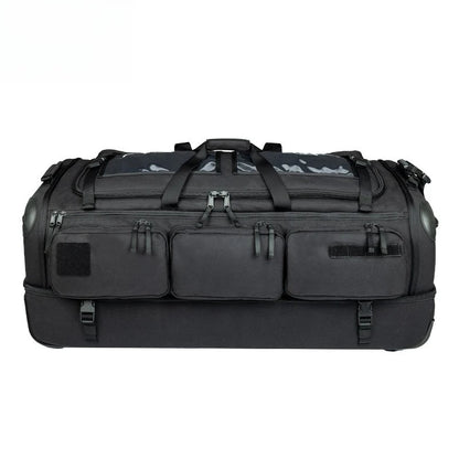 YAKEDA Tactical Rolling Duffle Bag Large Capacity Nylon Wheeled Deployment Bag For Gear Storage Travel Wheeled Tactical Luggage