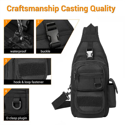 Concealed Carry Pistol Gun Bag Tactical Pistol Gun Storage Pouch Crossbody Bag Sling Backpack Shoulder Gun Holster Bag EDC Pouch