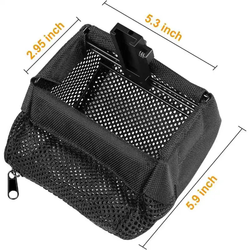 Heat Resistant Brass Catcher for AR Thickened Nylon Cartridge Casing Shell Catcher Net with Quick Release Zipper, Picatinny Rail Mounts - Holds 100+ Casings