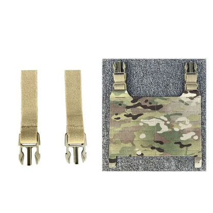 Tactical Vest Molle Front Panel Flat Pouch Expansion Conversion Board /Connecting Buckle Multicolor Laser Cutting