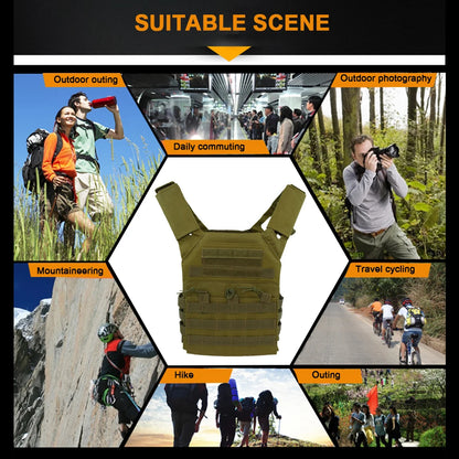 Tactical JPC Vest Adjustable Outdoor Body Armor Lightweight Molle Plate Carrier Hunting Combat Vests CS WarGame Jungle Equipment