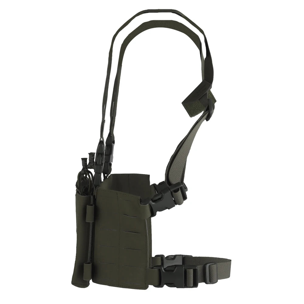 Tactical V1 Modular Hunting Chest Strap UG Style Hunting Plate Carrier LV-X Chest Rig with 556 Triple Magazine Pouch