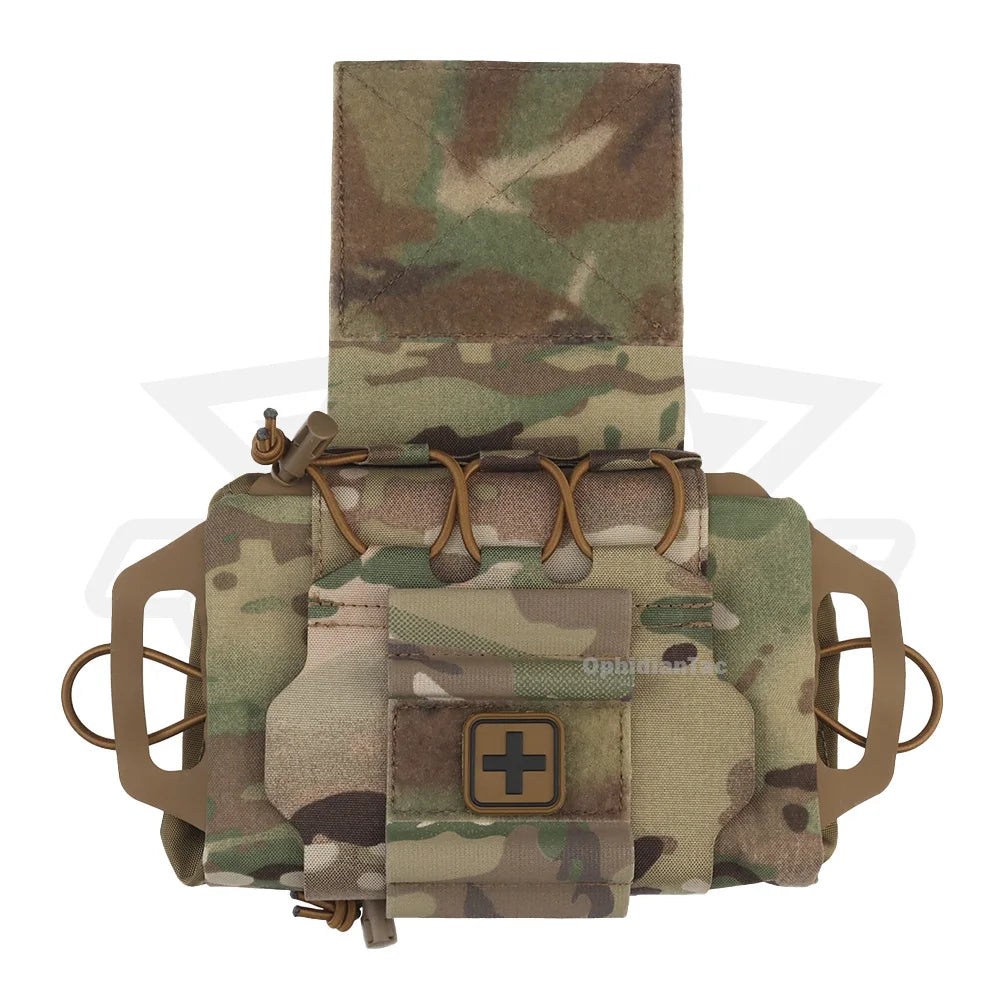OPHIDIAN  First Aid Kit - MOLLE Compatible Hunting Hanging Bag Portable emergency supply storage for outdoor survival activities