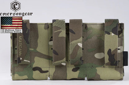 Emersongear LCS Rifle Magazine Pouch Triple FAST 9/ 5.56/7.62mm Open Quick Release Mag Nylon Holster  Accessories