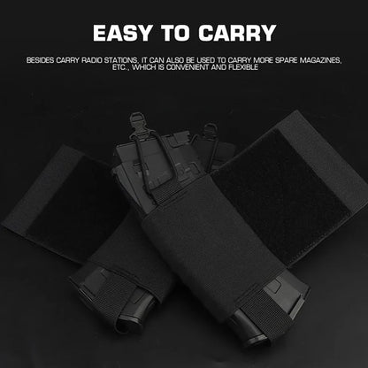 Vest Wingman V2 Ferro Style Elastic Radios Holder Bag Magazine Pouch FCPC V5 Airsoft Hunting Equipment Radio Side Pack