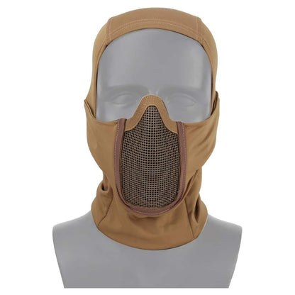 Tactical Balaclava Mask Mouth Protection Half Face Mask Breathable Mesh Airsoft Headgear Low Profile Hunting Accessories