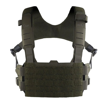 Tactical Modular Chest Rig Camo Style Scalable Design HX Harness Molle Front Panel for Outdoor Hunting Airsoft Training Gear