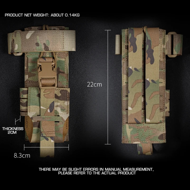 Tactical Radio Pouch for 148 152 Walkie Talkie Quick Detachable Clasp MOLLE Waist Pack Outdoor Hunting Accessories