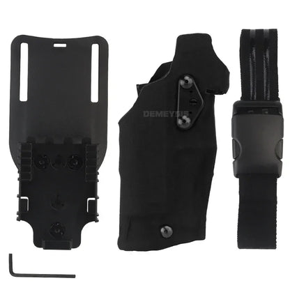 Airsoft Tactical Holster for G17 Gen4 19 with X300 X300U Light Quick Release Pistol Case with Strap Shooting Accessories