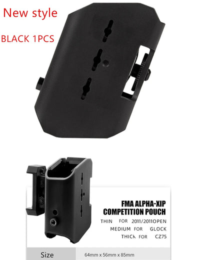 IPSC  Holster Magazine Pouch Mag USPSA Competition Shooting Multi-Angle Adjustment Speed Shooter's Pistol Holster Black