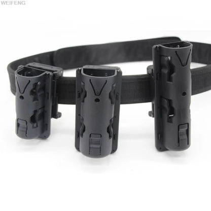 Tactical Spray Pouch Holder Flashlight Pouch Baton Holster 360 Degree Rotation Belt Clip Quick Release Self Defense Tool Holder