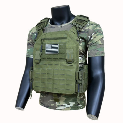 Men's Tactical Hunting Vest Breathable Lightweight Molle Vest Outdoor Camping Shooting Wargame Protective Gear
