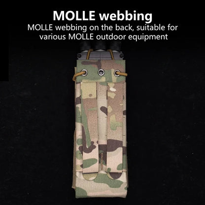 Multi Functional Molle Radio Walkie Talkie Pouch Waist Bag For MPU5 PRC163 152 148 Interphone Holster Outdoor Vest Accessories