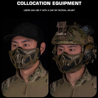 Scorpion Masks Tactical Hunting Paintball Airsoft CS Fight Half Masks Inner Silicone Breathable Halloween Part Cosplay Props