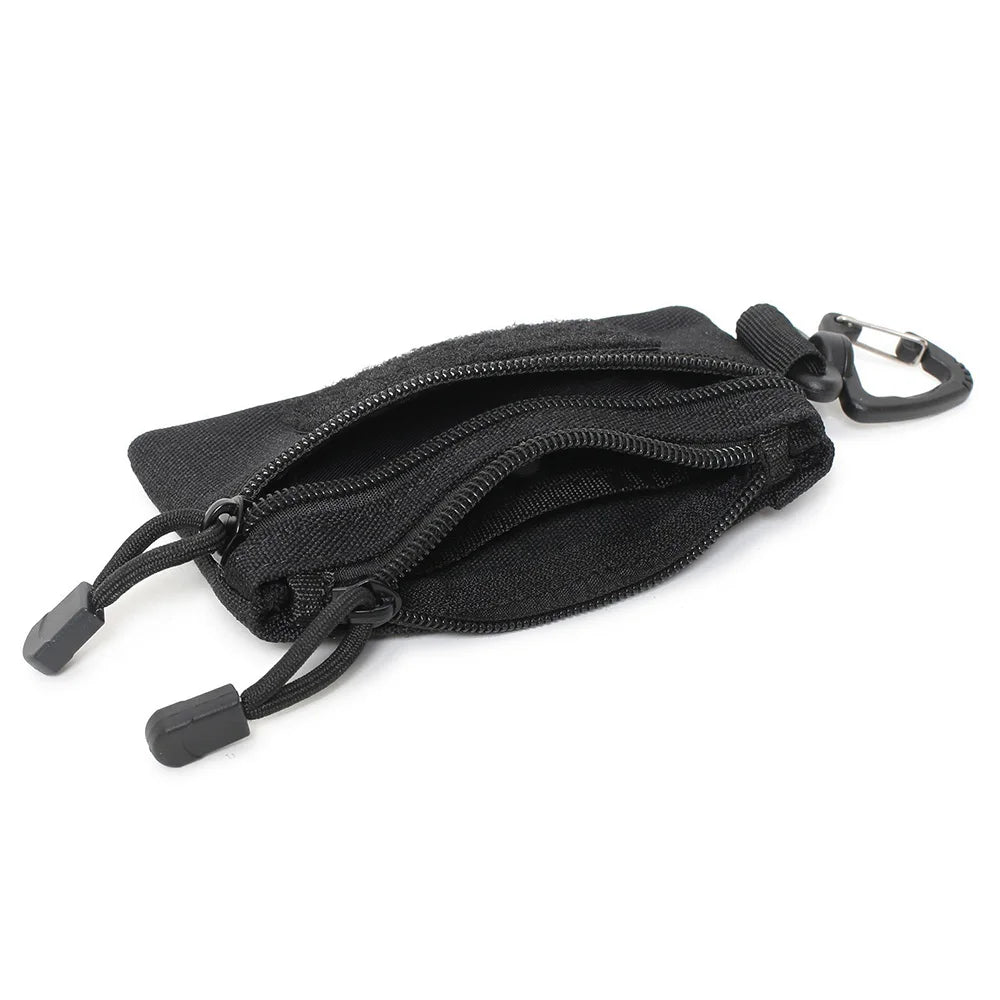 Outdoor Sports Men Tactical EDC Wallet Portable Coin Pouch Key Bag Waist Bag Durable Card Bag Zipper Wallet Accessory Bag
