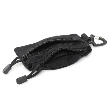 Outdoor Sports Men Tactical EDC Wallet Portable Coin Pouch Key Bag Waist Bag Durable Card Bag Zipper Wallet Accessory Bag