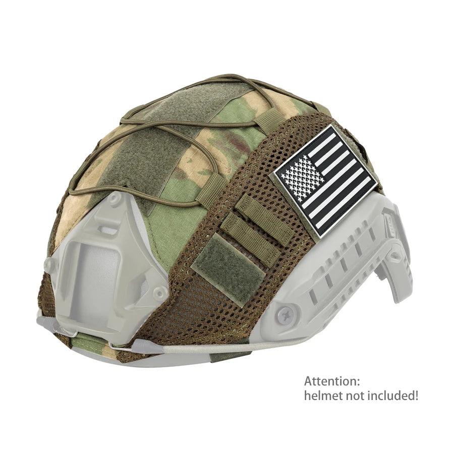 1000D Nylon Breathable Mesh Helmet Cover Magic Sticky Fixed Stickable Badge