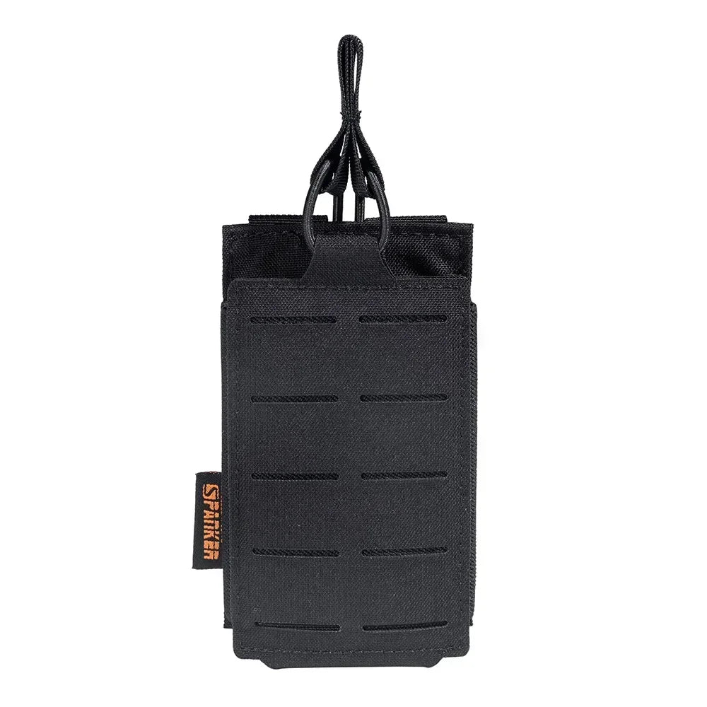 Tactical Molle Pouch Single Magazine Pouch Double-Layer Mag Pouches Universal Cartridge Holder for M4 M14 M16 AK AR