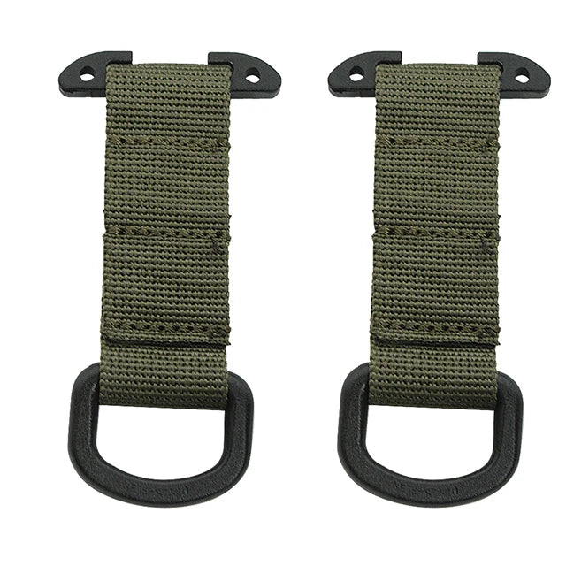 Tactical Molle Clip D Ring Hook T-mount Bar Hanging Belt Hunting Vest Plastic Carabiner Glove Clip Key Holder Battle Accessories
