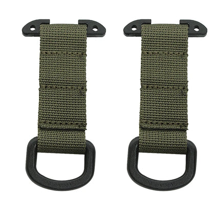 Tactical Molle Clip D Ring Hook T-mount Bar Hanging Belt Hunting Vest Plastic Carabiner Glove Clip Key Holder Battle Accessories