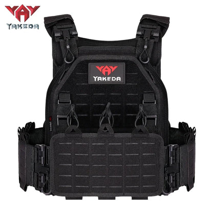Yakeda Tactical Equipment Fast Release Outdoor Training Chalecos Molle Camo Body Protection Plate Carrier Tactical Vest