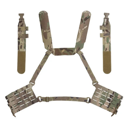 Tactical ARC Chest Rig Kit V3 Shoulder Strap 5.56 Triple Mag with Bilateral Quick Release Slide Molle Platforms Accessories