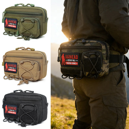 Outdoor Utility Storage Pack Horizontal Modular Bag Tactical Vest Backpack Molle Accessory Bag 1000D Hunting Camping Pouch
