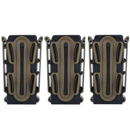 3Pcs 9mm Mag Pouches Pistol Magazine Pouch Soft Shell Magazine Pouch Tactical Rifle Fast Mag Carrier Holder for Belt&Molle Sytem