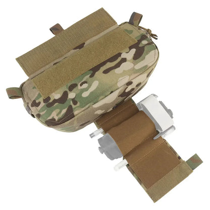 Tactical Hanger Pouch Compact Abdominal Dangler Pack Quick Release Shoulder Bag Integrates Hunting Vest Plate Carrier Airsoft