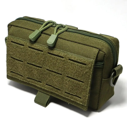 Tactics MOLLE Admin Pouch Utility EDC Waist Bag Horizontal Modular Pouch Chest Pack  Accessory Bag for Outdoor Hiking, Hunting