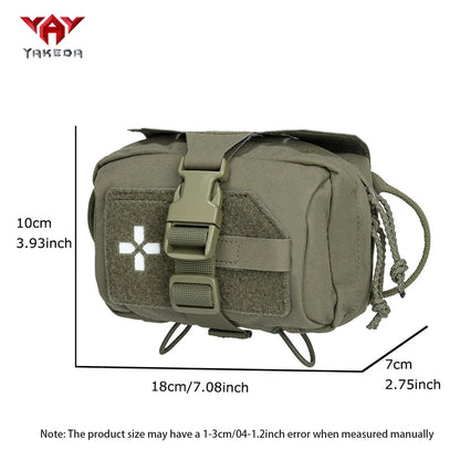 YAKEDA Hunting Quick Open Storage Bag Belt Tank Top Can Attach Outdoor Accessories Bag Outdoor Mountaineering Tool Kit