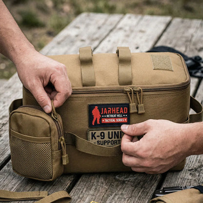 Tactical Camping Cookware Bag Modular Organizer MOLLE Storage Pouch Water Resistant Outdoor Gear Bag for Hiking Travel Hunting