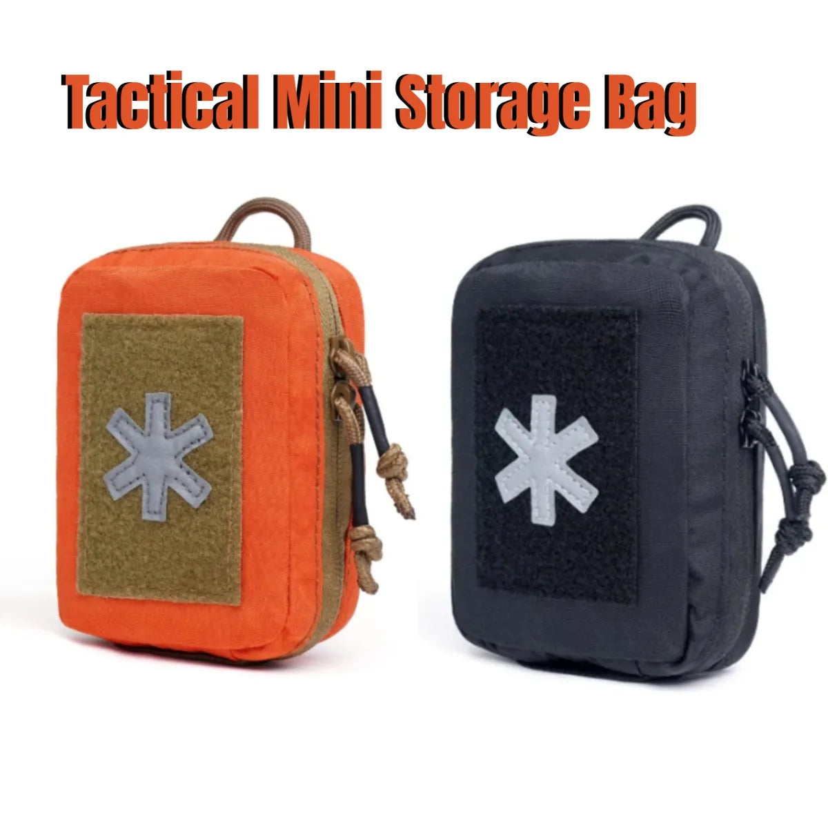 Tactical Emergency Medical Mini Storage Bag Field Survival Kit Magic Tape Attachment MOLLE Waist Bag Hunting Accessories