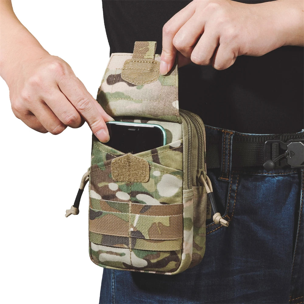 Tactical Molle Pouch Outdoor Waist Bag  Men EDC Tool Bag Utility Gadget Organizer Vests Pack Purse Mobile Phone Case