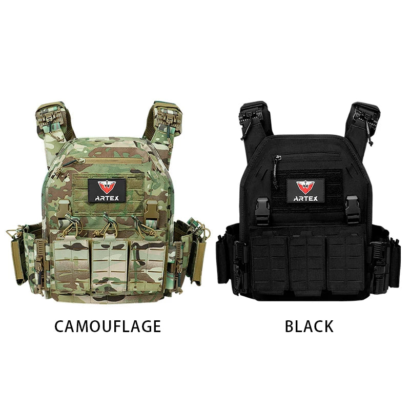 Tactical Vest Outdoor Hunting Plate Carrier Protective Adjustable Vest Airsoft Carrier Combat Equipment